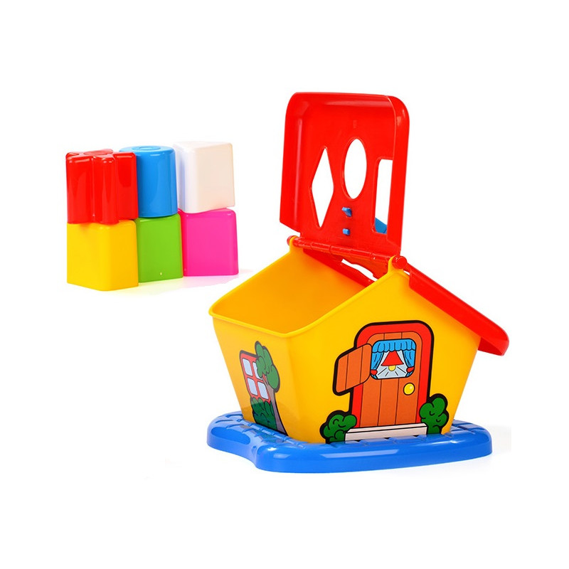 3354  EDUKACYJNY DOMEK + KLOCKI POLESIE