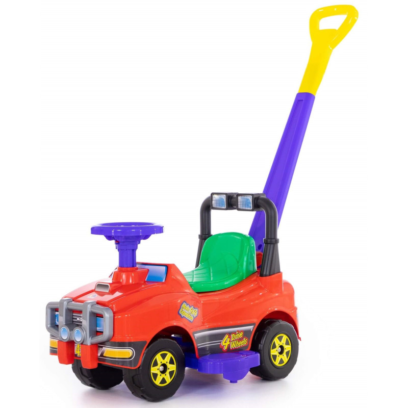 3378 WIELKI AUTO JEEP JEŹDZIK Z RĄCZKĄ PCHACZ 