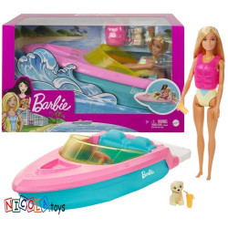 3560 BARBIE MOTORÓWKA Z LALKA + AKCESORIA
