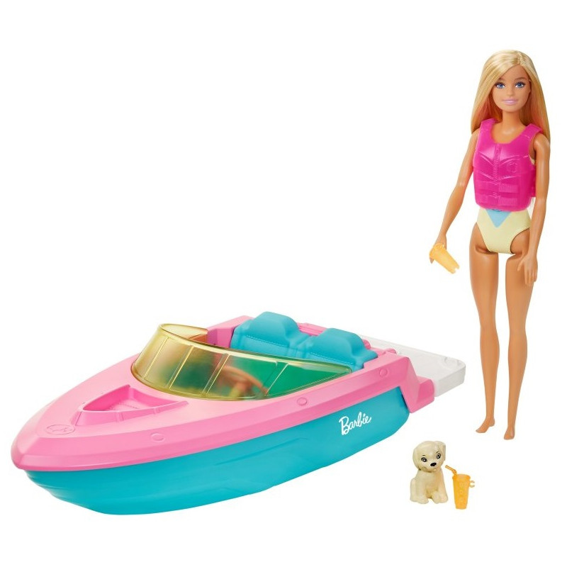 3560 BARBIE MOTORÓWKA Z LALKA + AKCESORIA