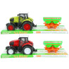 3614 TRAKTOR Z NAPĘDEM + MASZYNA ROLNICZA ROZSIEWACZ NAWOZU FARMA