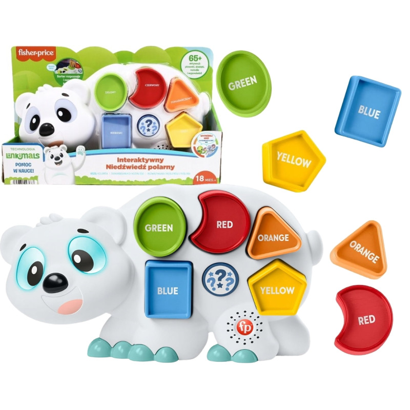 3687 FISHER-PRICE LINKIMALS INTERAKTYWNY EDUKACYJNY NIEDŹWIEDŹ POLARNY