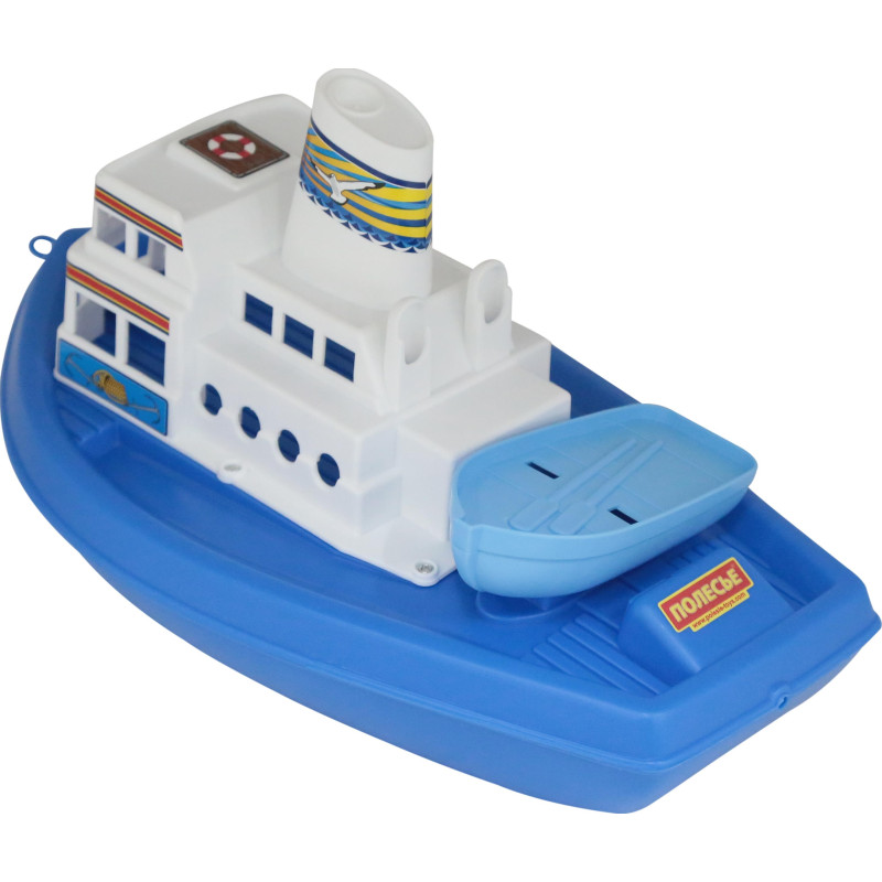 36964 DUŻA KOLOROWA PŁYWAJĄCA ŁÓDKA + PONTON ŁÓDŹ POLESIE