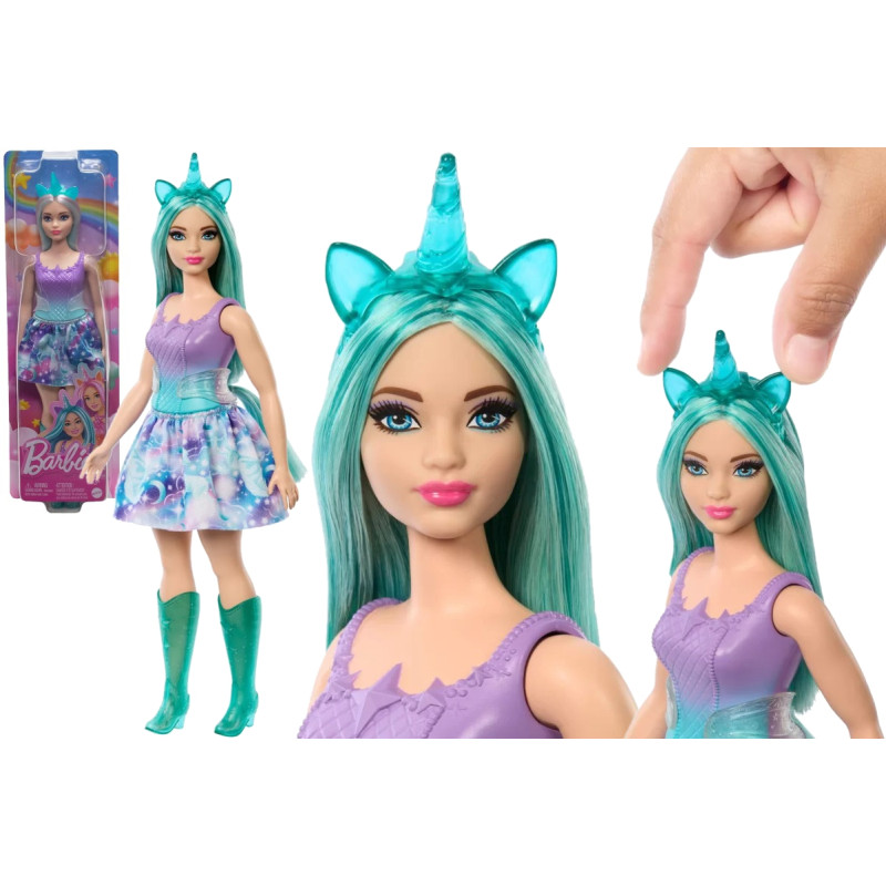 3722 LALKA BARBIE DREAMTOPIA JEDNOROŻEC MIĘTOWA MATTEL