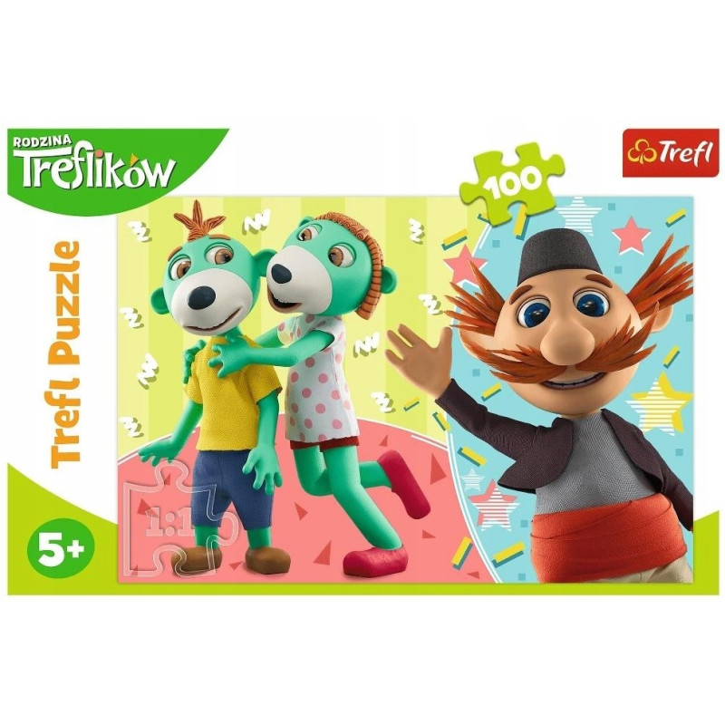 3889 PUZZLE 100 ELE TREFL TREFLIKI I WUJCIO 