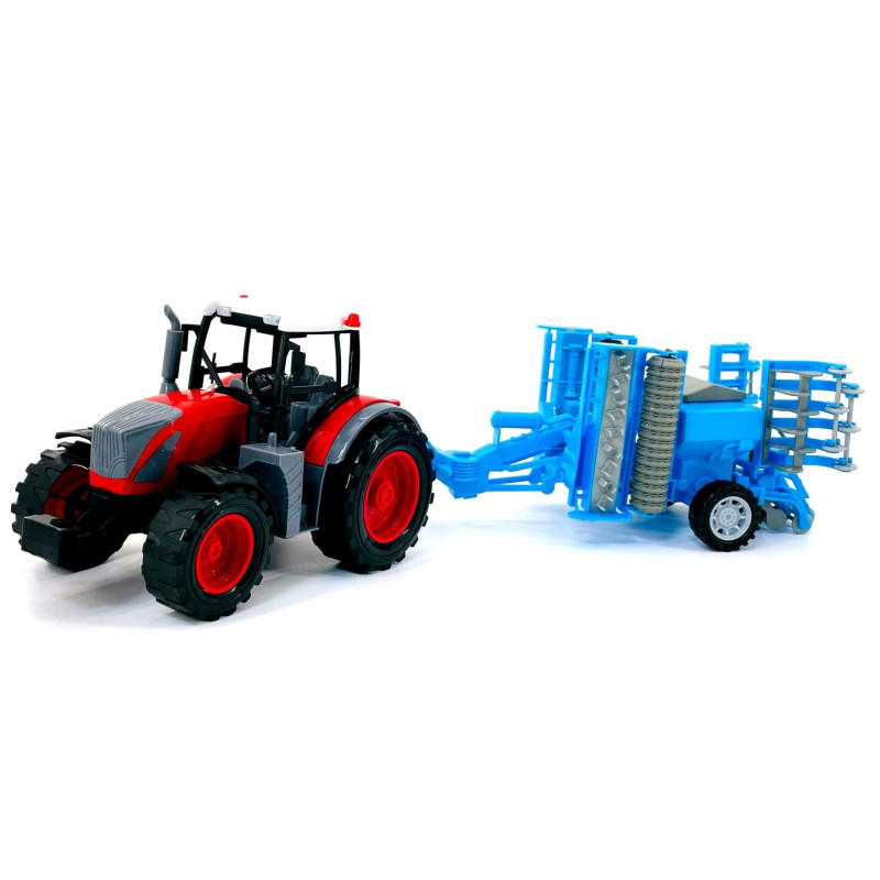 3919 TRAKTOR 50cm Z NAPĘDEM + MASZYNA ROLNICZA