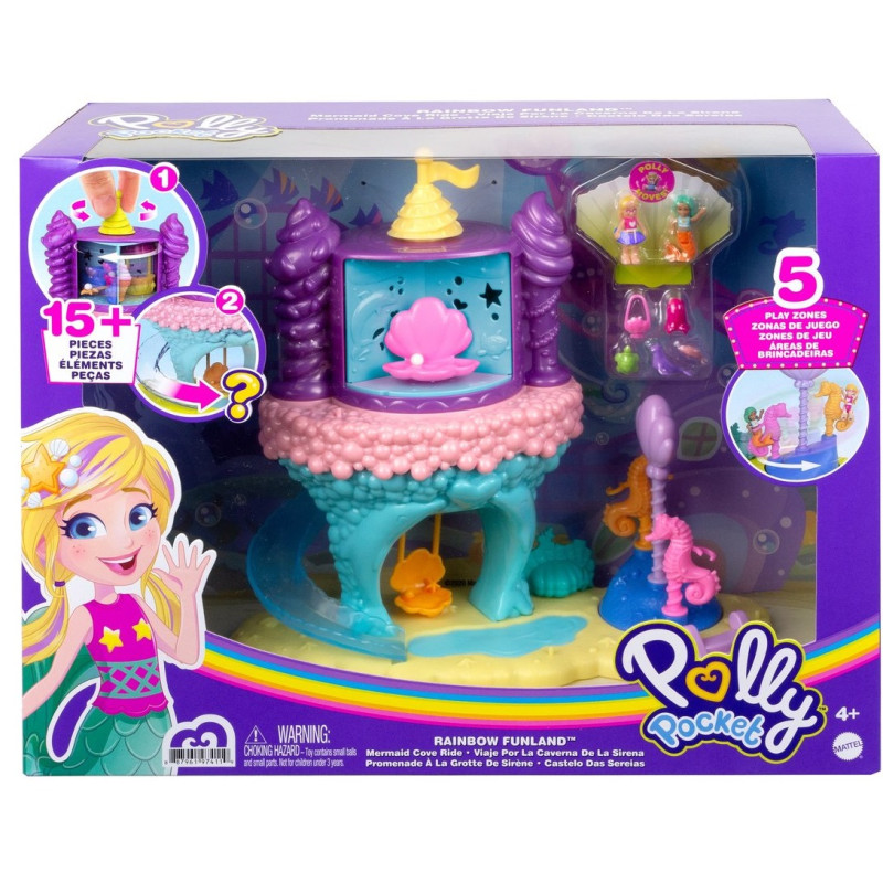 4119 POLLY POCKET LUNAPARK ZATOKA SYREN + 2 LALKI