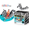 41406 DMUCHANY MATERAC PONTON ZEBRA LED BESTWAY 