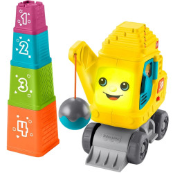 4166 FISHER-PRICE EDUKACYJNY WESOŁY DŹWIG UKŁADAJ I LICZ 