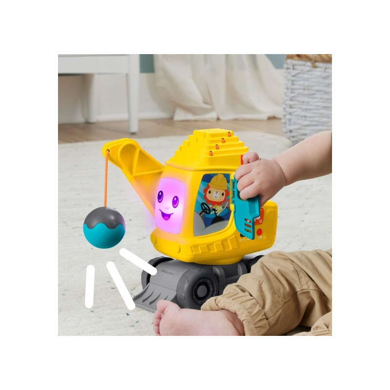 4166 FISHER-PRICE EDUKACYJNY WESOŁY DŹWIG UKŁADAJ I LICZ 