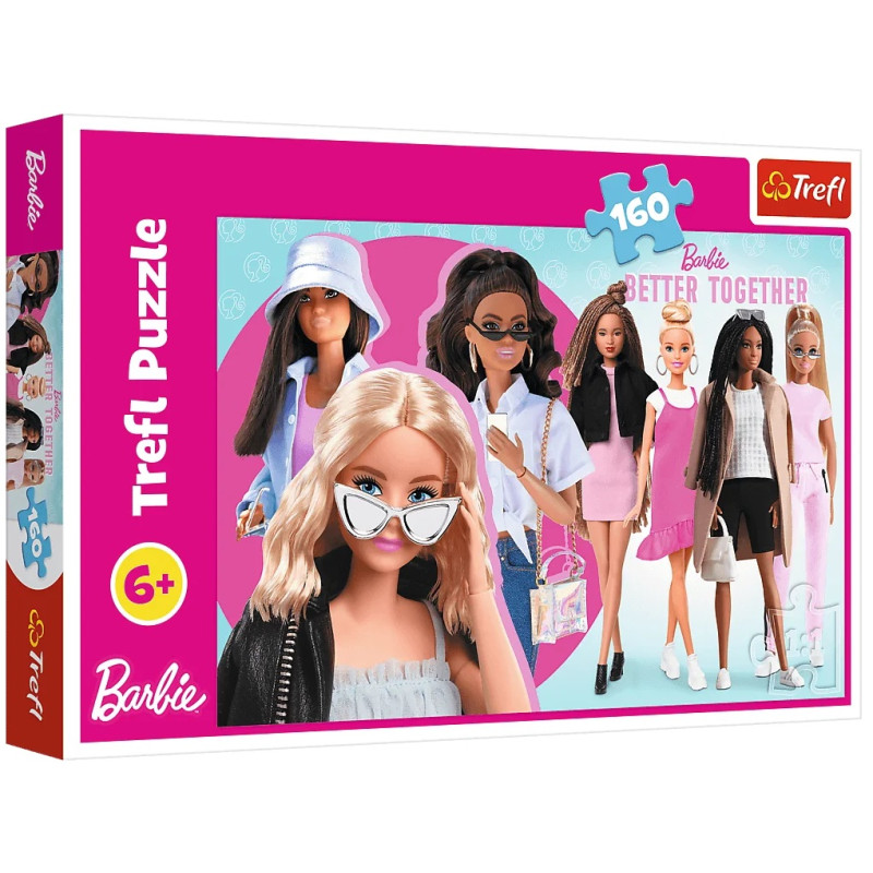 4191 PUZZLE 160 ELEMENTÓW BARBIE I JEJ ŚWIAT TREFL