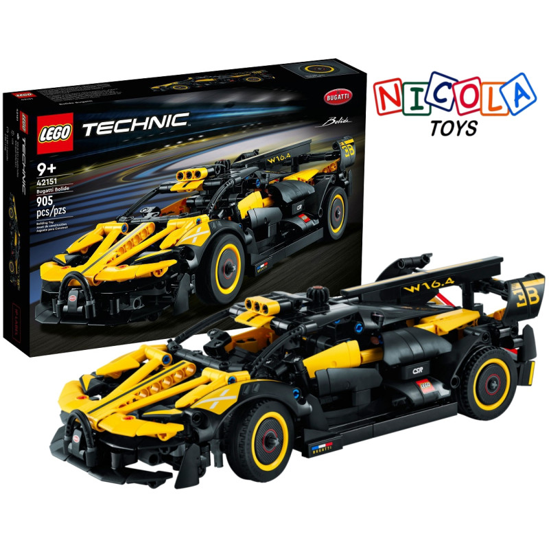 42151 KLOCKI 905ele LEGO TECHNIC BUGATTI BOLIDE 