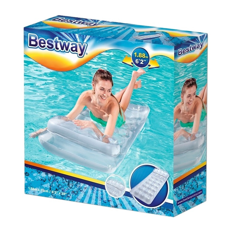 43024 DUŻY 188cm MATERAC PLAŻOWY DMUCHANY BESTWAY 