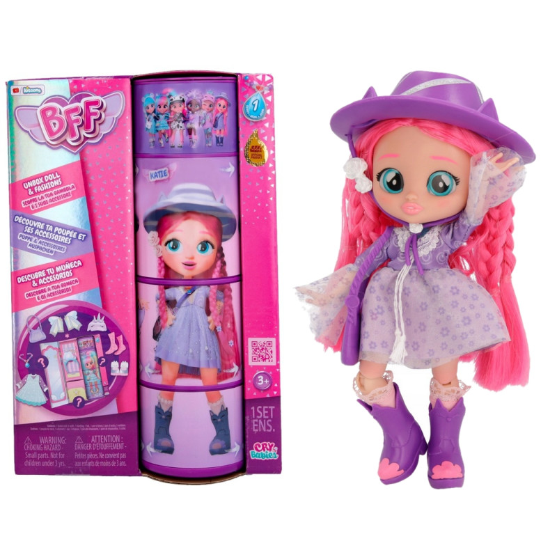 4347 BFF LALKA KATIE CRY BABIES + AKCESORIA