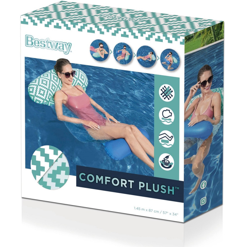 43555 DUŻY DMUCHANY FOTEL LEŻAK MATERAC BESTWAY