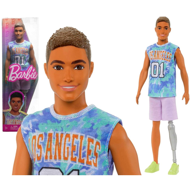 4370 MATTEL BARBIE KEN SPORTOWY STRÓJ Z PROTEZĄ 