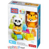 4396 MEGA BLOKS FIRST BUILDERS - PRZYJACIELE Z DŻUNGLI TYGRYS I PANDA 10ele