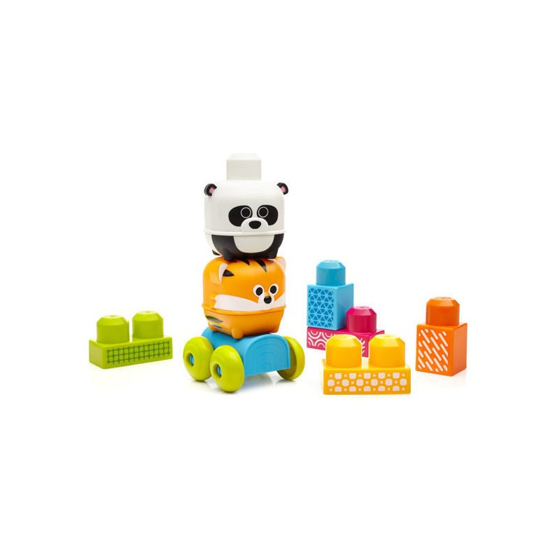 4396 MEGA BLOKS FIRST BUILDERS - PRZYJACIELE Z DŻUNGLI TYGRYS I PANDA 10ele