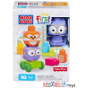 4396 MEGA BLOKS FIRST BUILDERS - PRZYJACIELE Z DŻUNGLI TYGRYS I PANDA 10ele