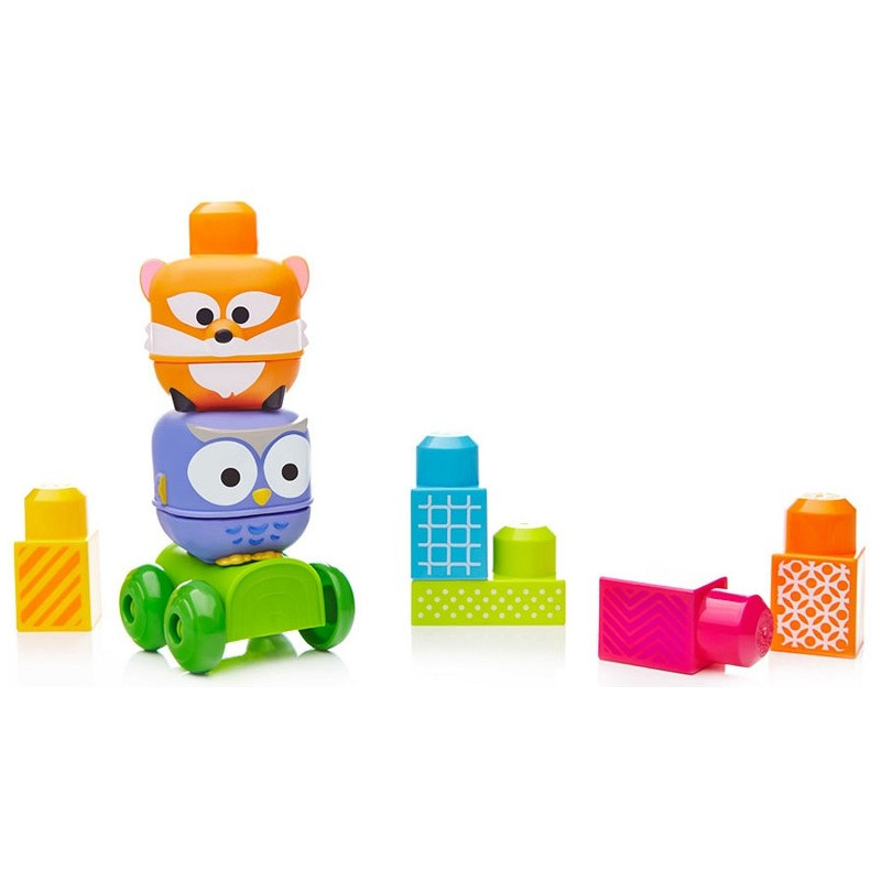 4396 MEGA BLOKS FIRST BUILDERS - PRZYJACIELE Z DŻUNGLI TYGRYS I PANDA 10ele
