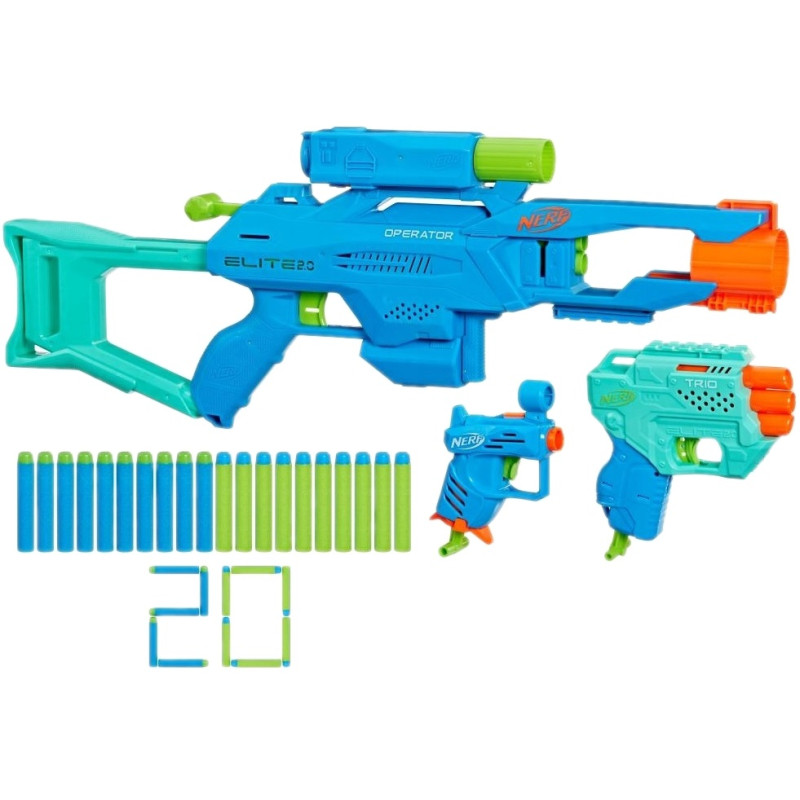 4430 NERF 3w1 ELITE 2.0 TACTICAL PACK WYRZUTNIE 