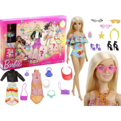 4562 BARBIE KALENDARZ ADWENTOWY + LALKA AKCESORIA