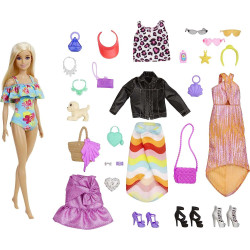 4562 BARBIE KALENDARZ ADWENTOWY + LALKA AKCESORIA