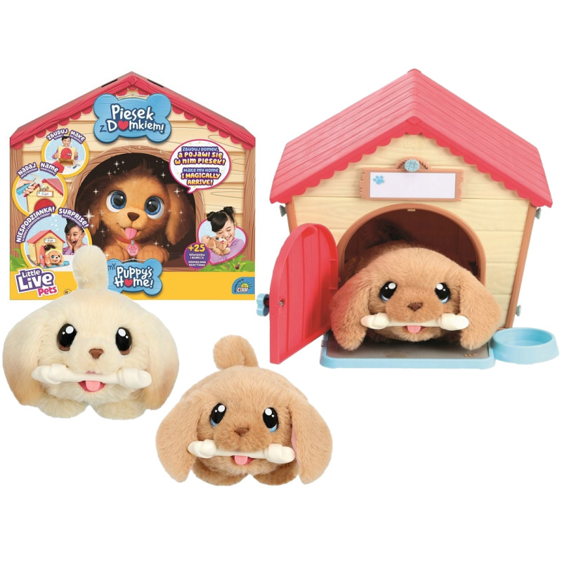 4775 LITTLE LIVE PETS INTERAKTYWNY PIESEK Z DOMKIEM 