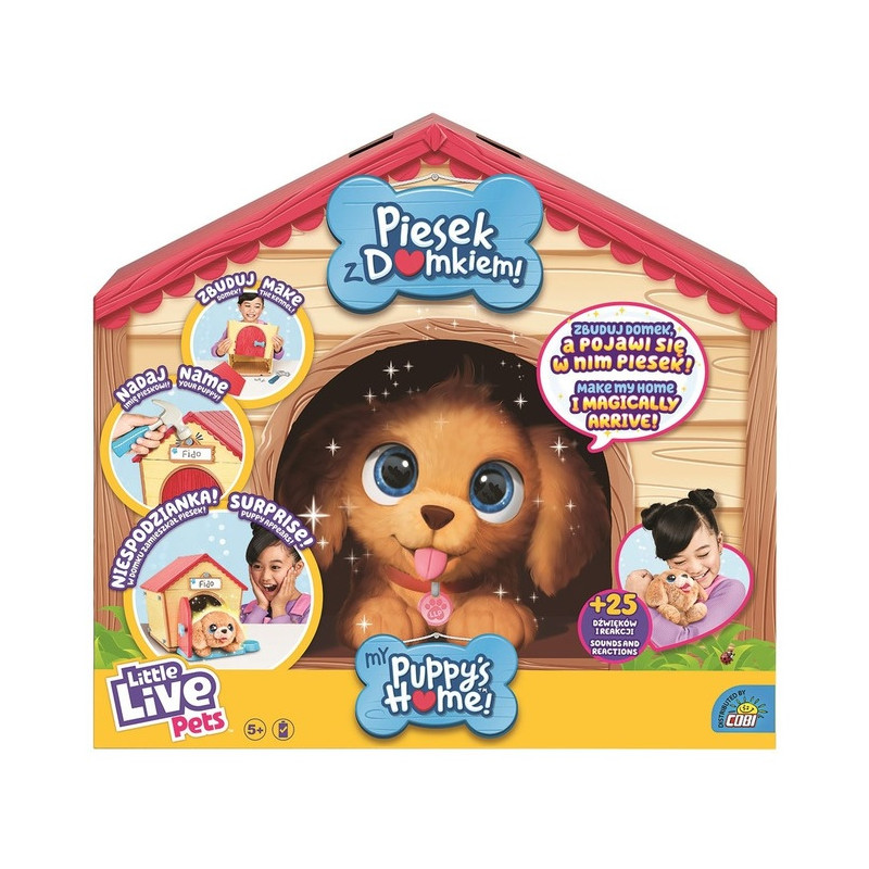 4775 LITTLE LIVE PETS INTERAKTYWNY PIESEK Z DOMKIEM 
