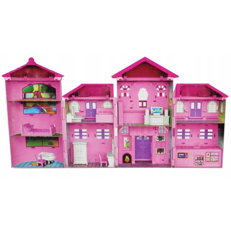 4928 OGROMNY DOMEK DLA LALEK VILLA + AKCESORIA 