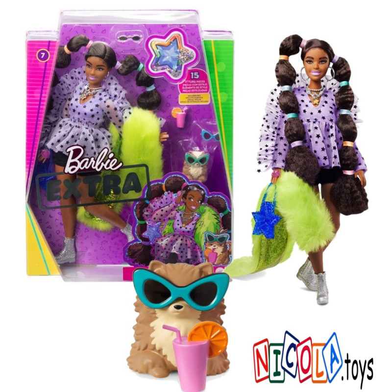 4982 BARBIE EXTRA MODNA LALKA + AKCESORIA 4982