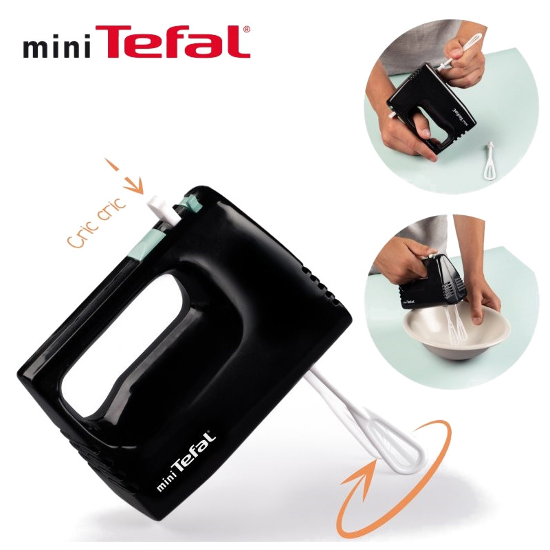 5039 MINI TEFAL MIKSER SMOBY CZARNY Z ŁOPATKAMI 