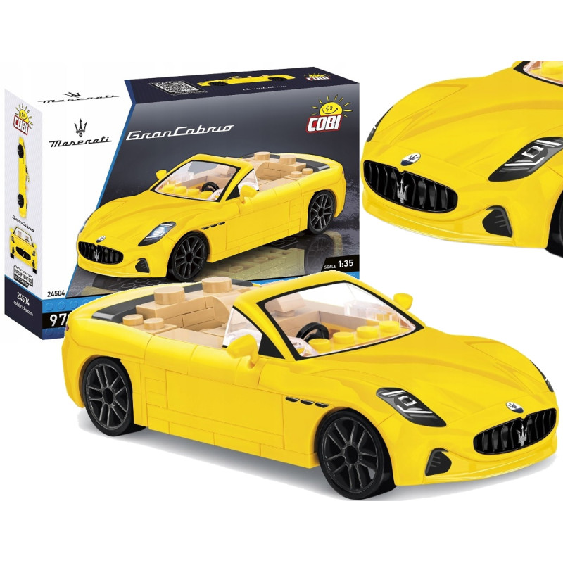 5047 KLOCKI COBI SAMOCHÓD AUTO MASERATI GRANCABRIO
