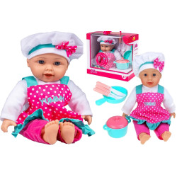 5057 LALKA JULKA KUCHARKA + AKCESORIA MÓWI PO POLSKU 32 CM