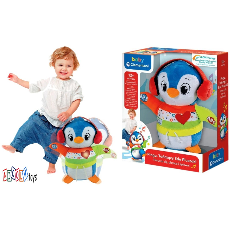 50717 CLEMENTONI PINGU TAŃCZĄCY EDU PLUSZAK 
