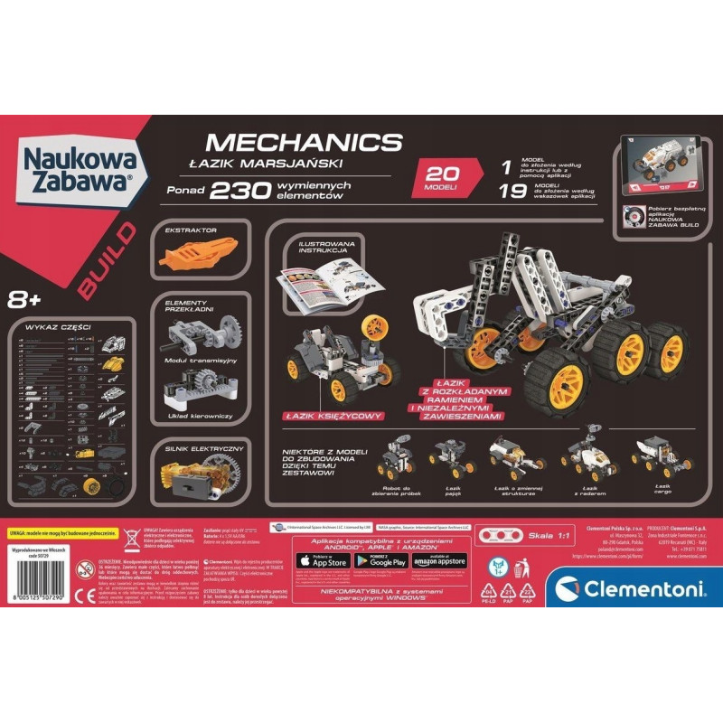 50729 CLEMENTONI MECHANICS ŁAZIK MARSJAŃSKI 