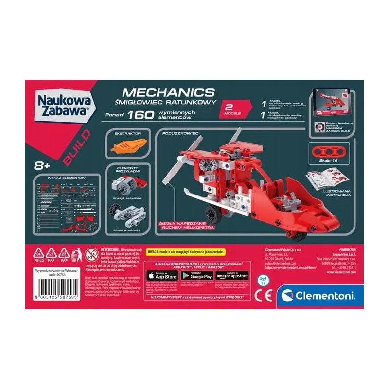 50753 CLEMENTONI MECHANICS ŚMIGŁOWIEC RATUNKOWY