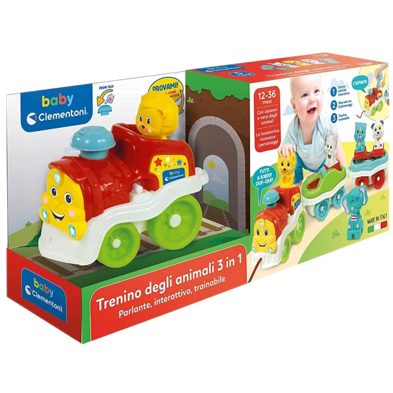 50802 CLEMENTONI 3w1 POCIĄG ZE ZWIERZĄTKAMI