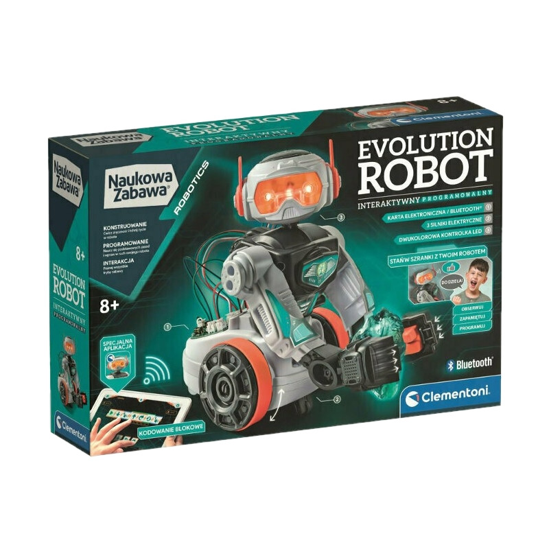 50818 INTERAKTYWNY PROGRAMOWALNY EVOLUTION ROBOT CLEMENTONI