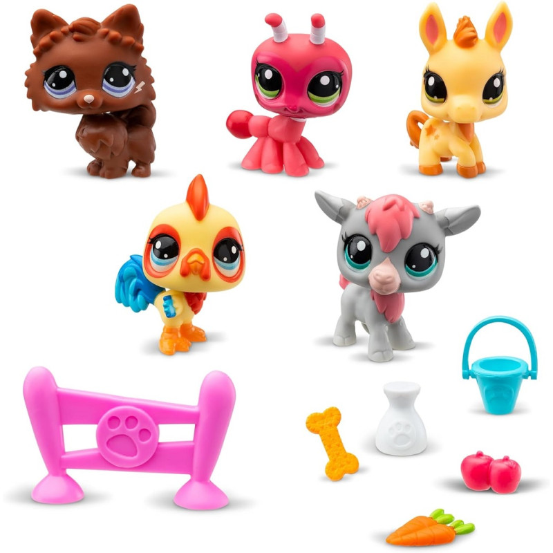 5103 LITTLEST PET SHOP ZESTAW FARMA 5 FIGUREK AKCESORIA 
