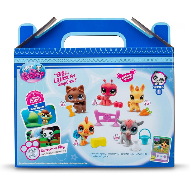 5103 LITTLEST PET SHOP ZESTAW FARMA 5 FIGUREK AKCESORIA 