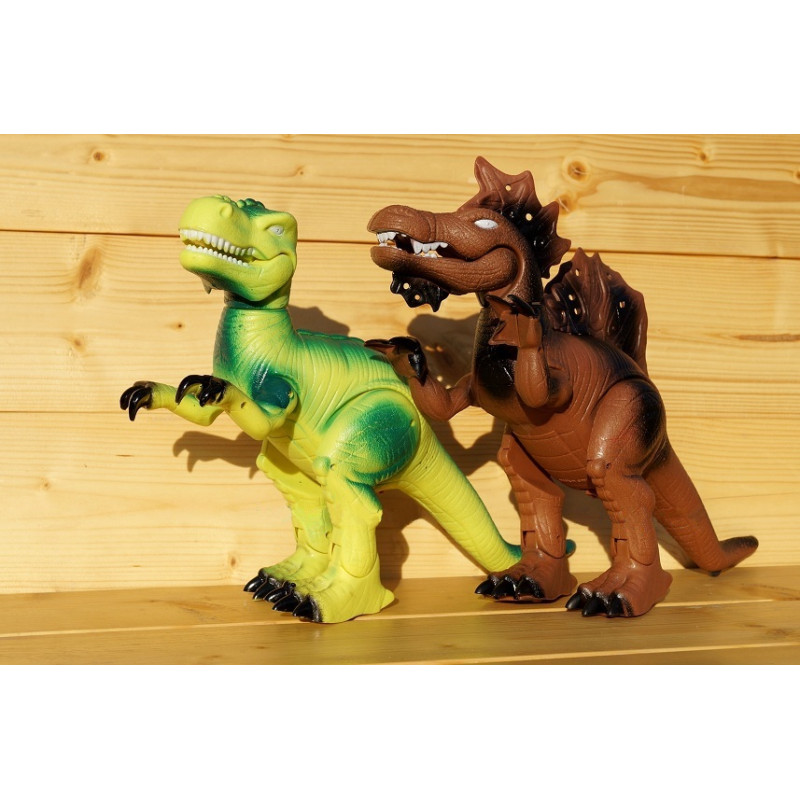 5111 WIELKI DINOZAUR CHODZI RYCZY ŚWIECI 