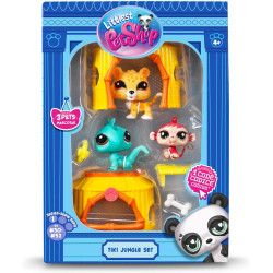 5158 LITTLEST PET SHOP ZESTAW DŻUNGLA 3 FIGURKI PRACA ZBIOROWA AKCESORIA