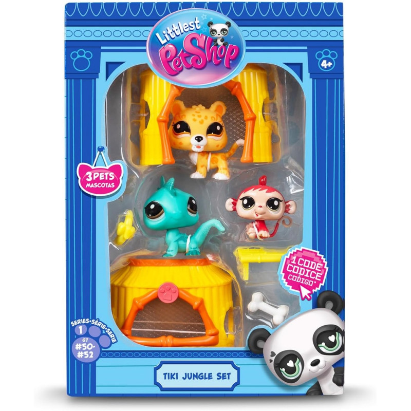 5158 LITTLEST PET SHOP ZESTAW DŻUNGLA 3 FIGURKI PRACA ZBIOROWA AKCESORIA