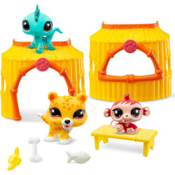 5158 LITTLEST PET SHOP ZESTAW DŻUNGLA 3 FIGURKI PRACA ZBIOROWA AKCESORIA