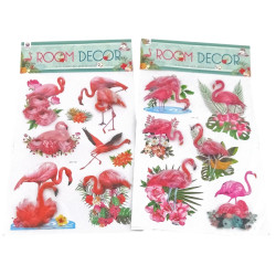 5211 NAKLEJKI NA ŚCIANĘ 5D FLAMINGI DEKORACJA 