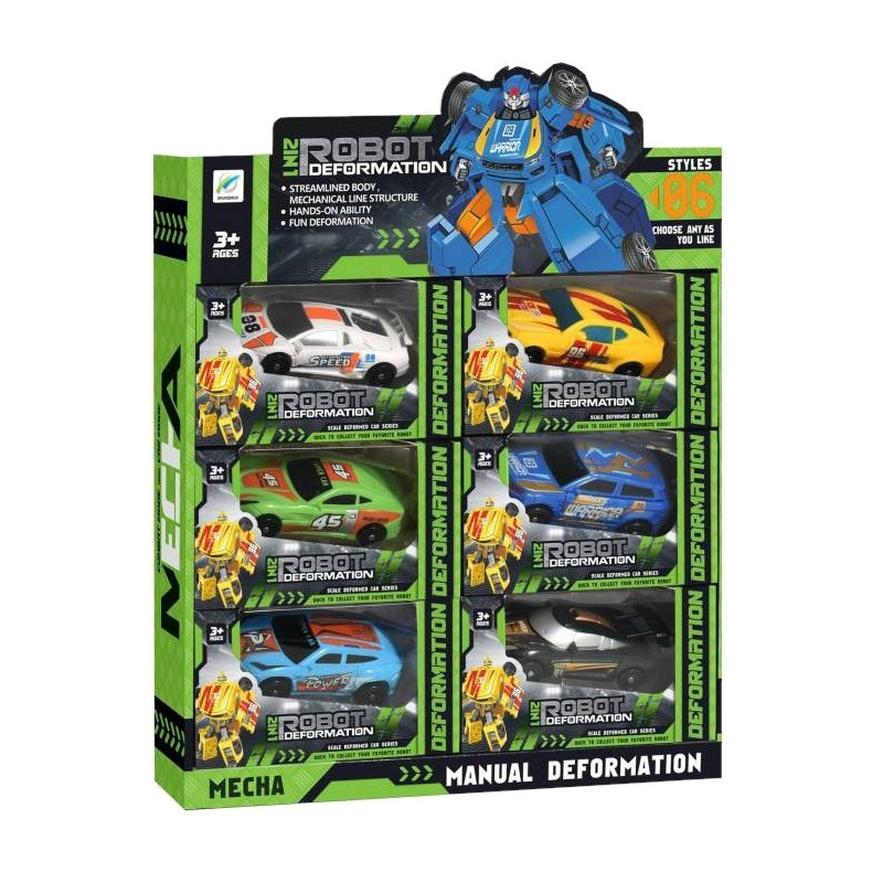 5301 ROBOT AUTO FIGURKA SKŁADANY ROBOCIK 2 w 1 
