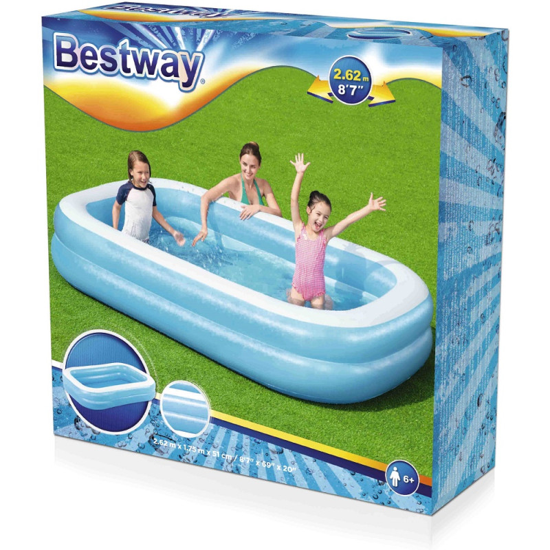 54006 DUŻY DMUCHANY BASEN 262x175x51 BESTWAY 54006