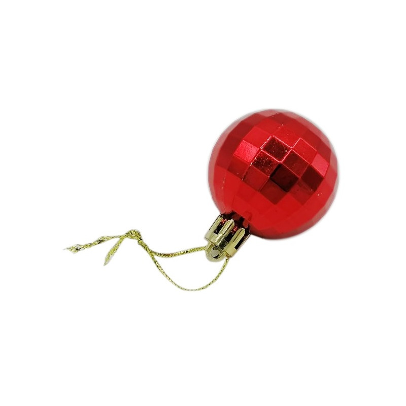 5483 ZESTAW 6szt BOMBKA KOLOROWA CHOINKOWA OZDOBA 