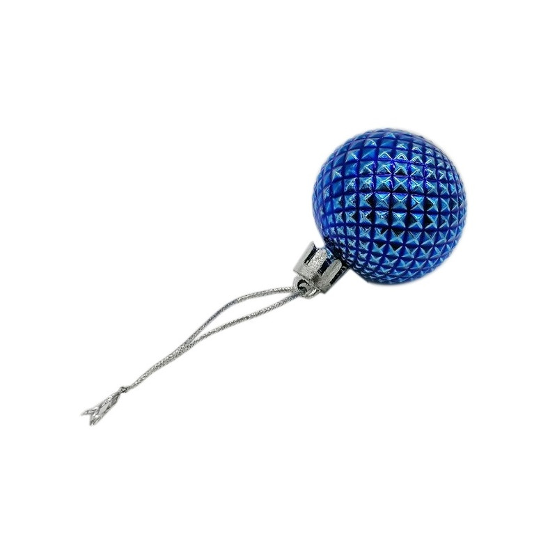 5483 ZESTAW 6szt BOMBKA KOLOROWA CHOINKOWA OZDOBA 